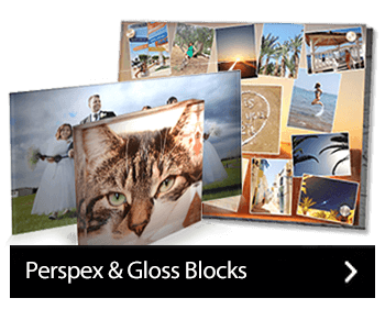 Perspex and gloss blocks