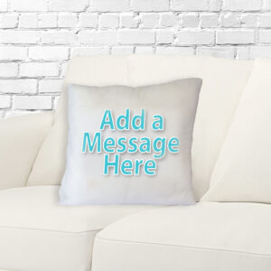 Cushion with message