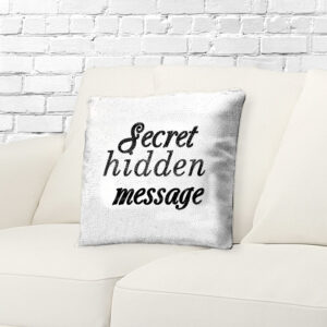 cushion with hidden message